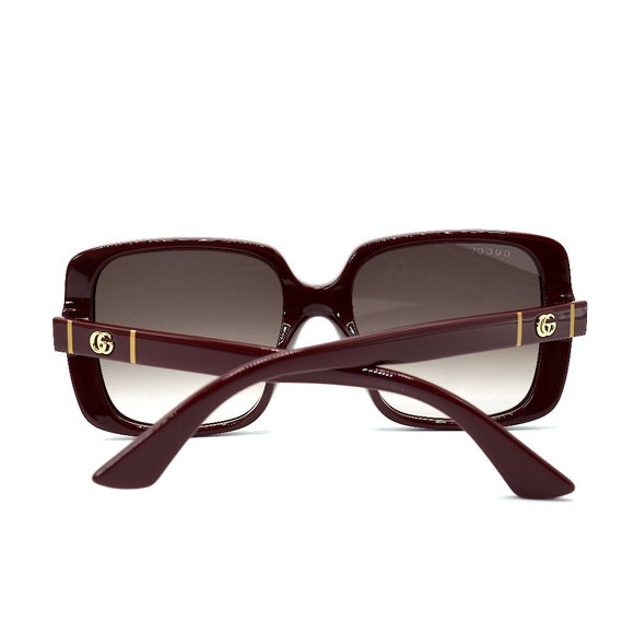 NEW GUCCI GG0632SA 004 BURGUNDY PURPLE LENS AUTHENTIC SUNGLASSES - Picture 5 of 6